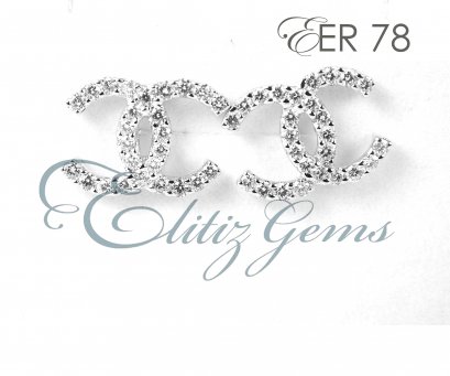 ต่างหูชาแนลเพชร EER78